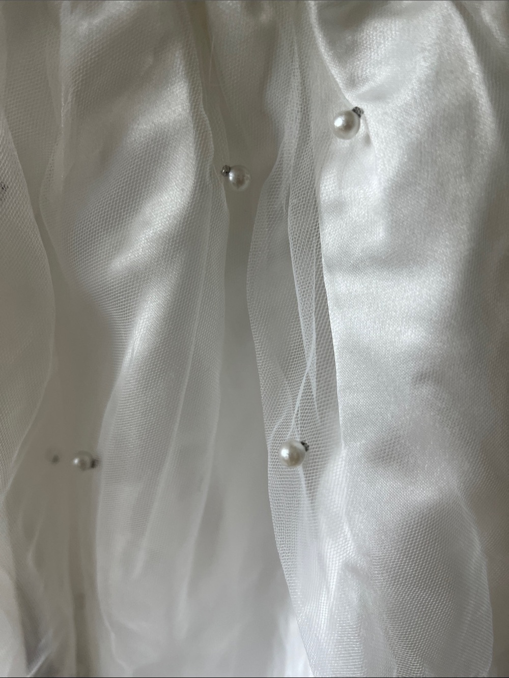 NWT REVOLVE Australia SHOWPO Cailene pearl stud tulle fit flare mini dress US 0 - Picture 7 of 15